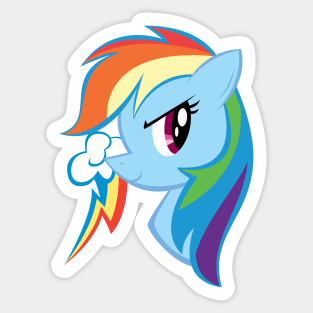 Pony Head: Rainbow Dash Sticker